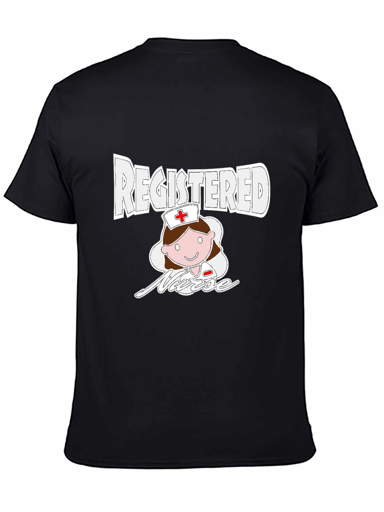 Camiseta Negra Enfermera Registrada
