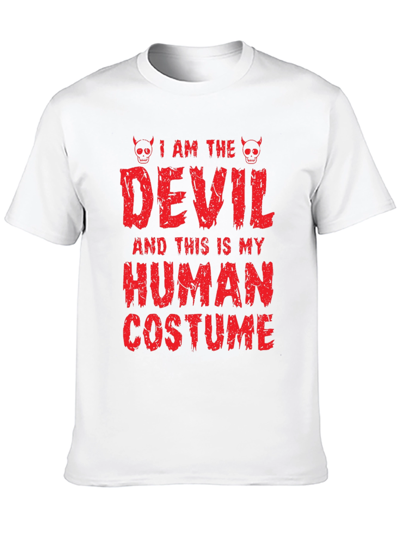 Camiseta de Halloween: Disfraz de Diablo Humano