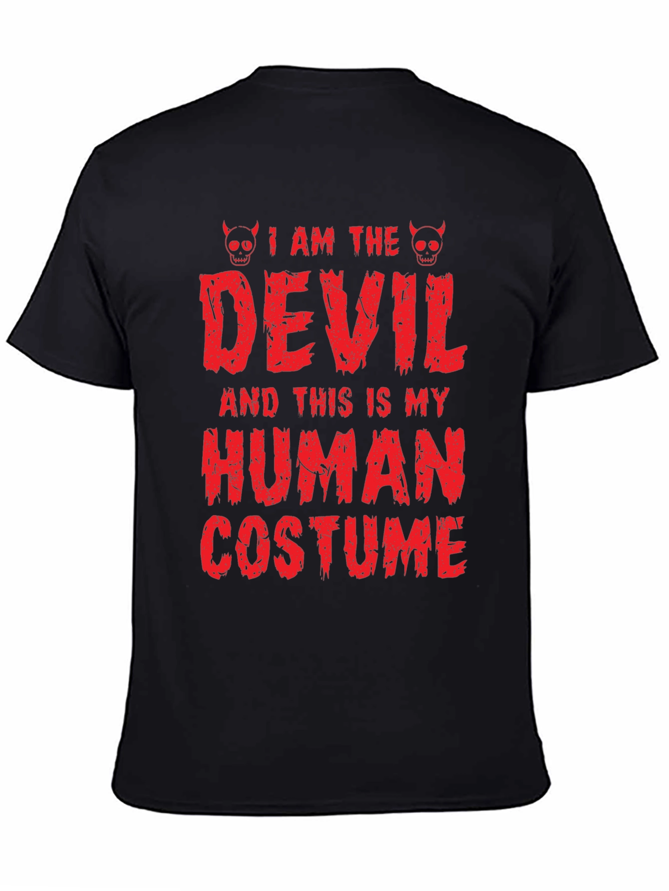 Camiseta de Halloween: Disfraz de Diablo Humano