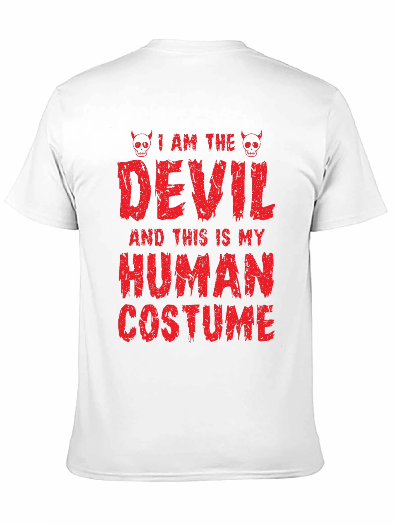 Camiseta de Halloween: Disfraz de Diablo Humano