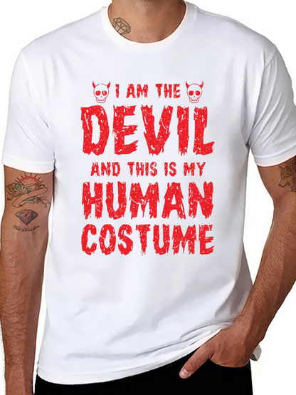Camiseta de Halloween: Disfraz de Diablo Humano