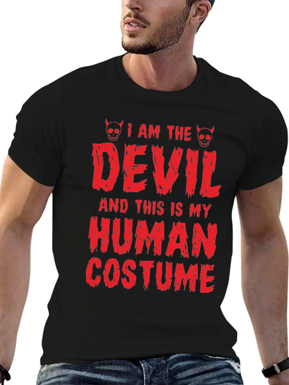 Camiseta de Halloween: Disfraz de Diablo Humano