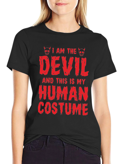 Camiseta de Halloween: Disfraz de Diablo Humano