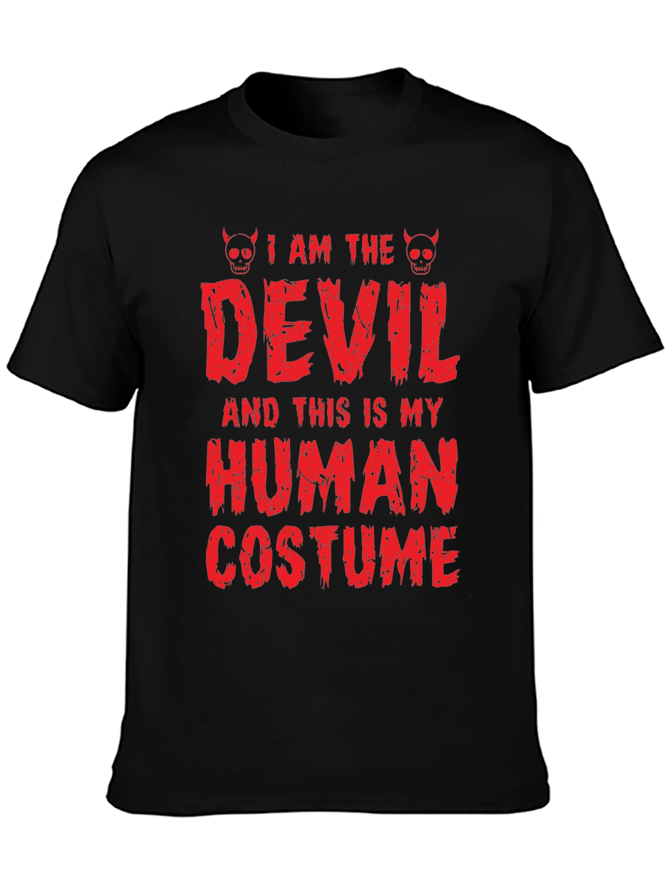 Camiseta de Halloween: Disfraz de Diablo Humano