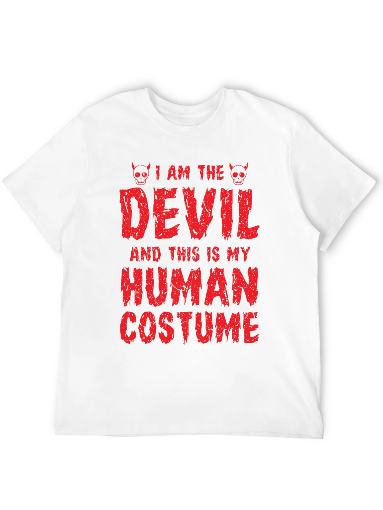 Camiseta de Halloween: Disfraz de Diablo Humano