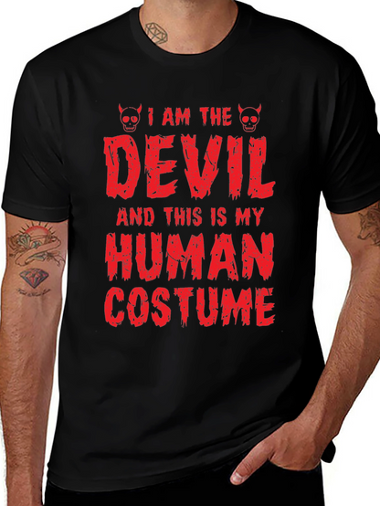 Camiseta de Halloween: Disfraz de Diablo Humano