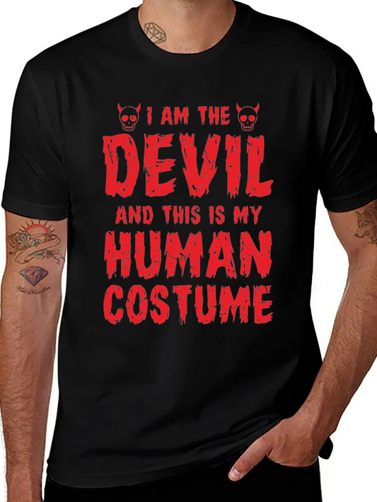 Camiseta de Halloween: Disfraz de Diablo Humano