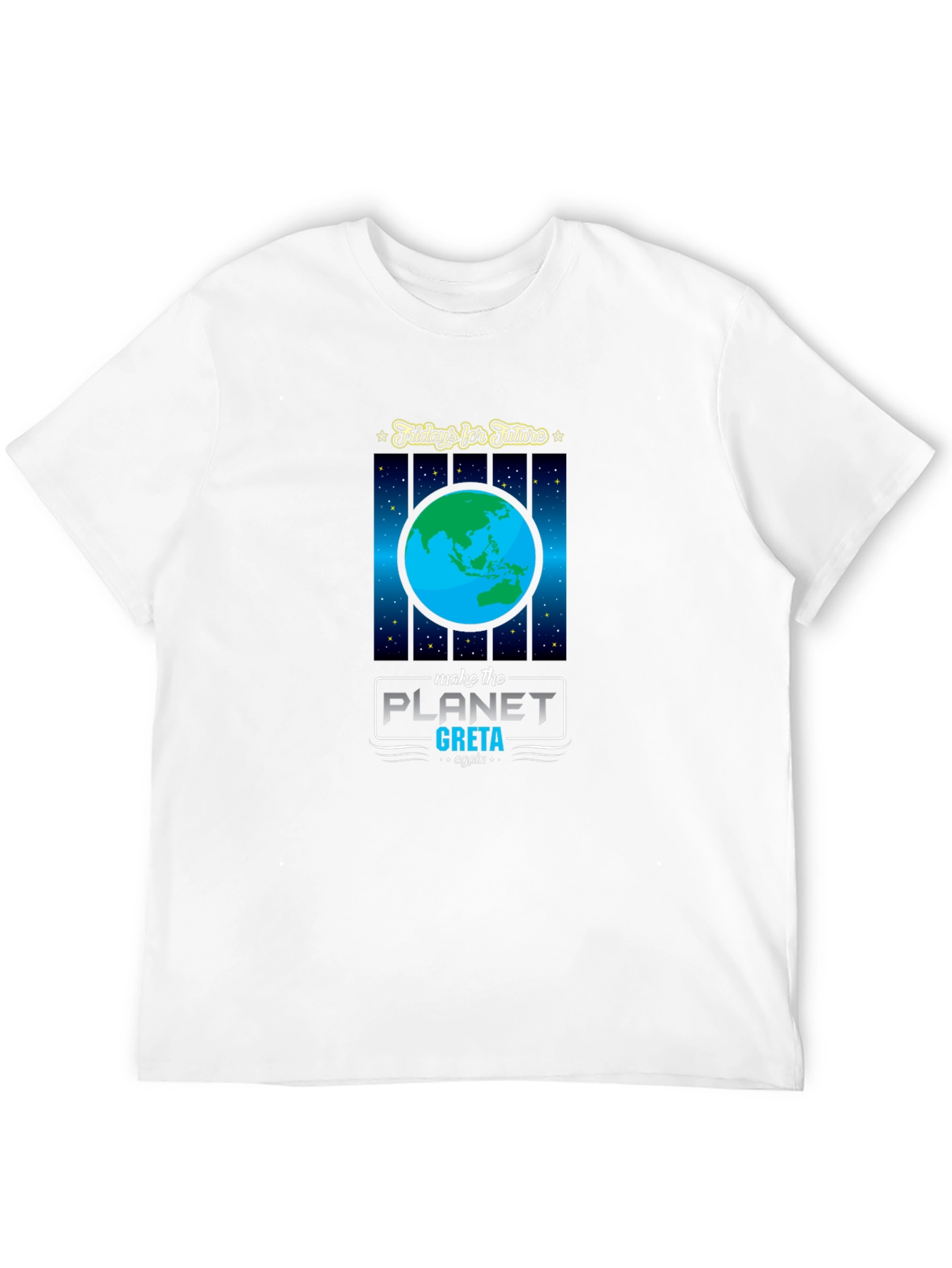 Camiseta Negra: Fridays for Future Planeta Greta