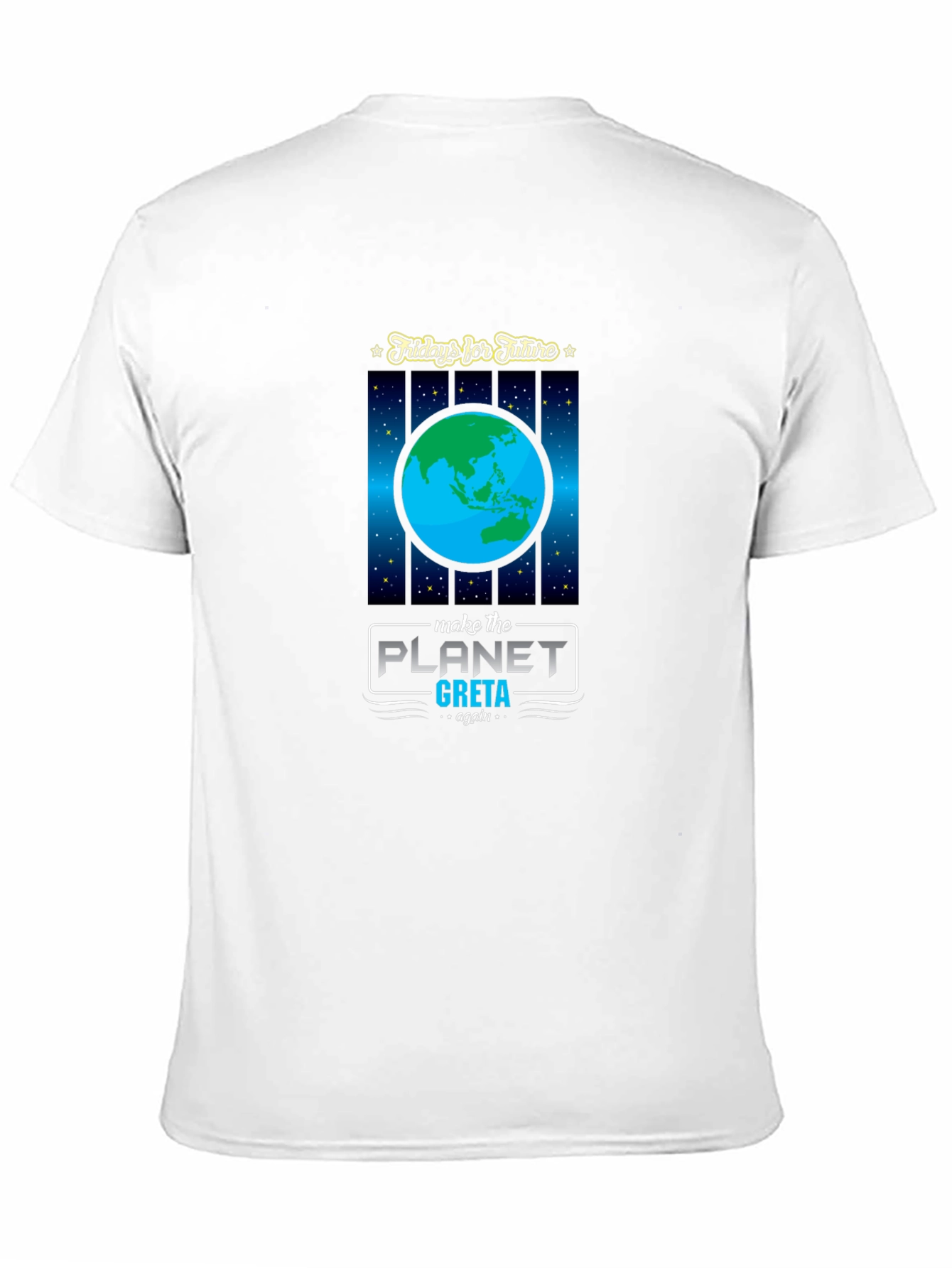 Camiseta Negra: Fridays for Future Planeta Greta