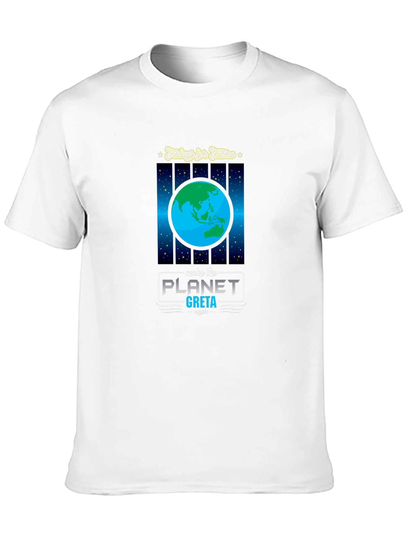Camiseta Negra: Fridays for Future Planeta Greta