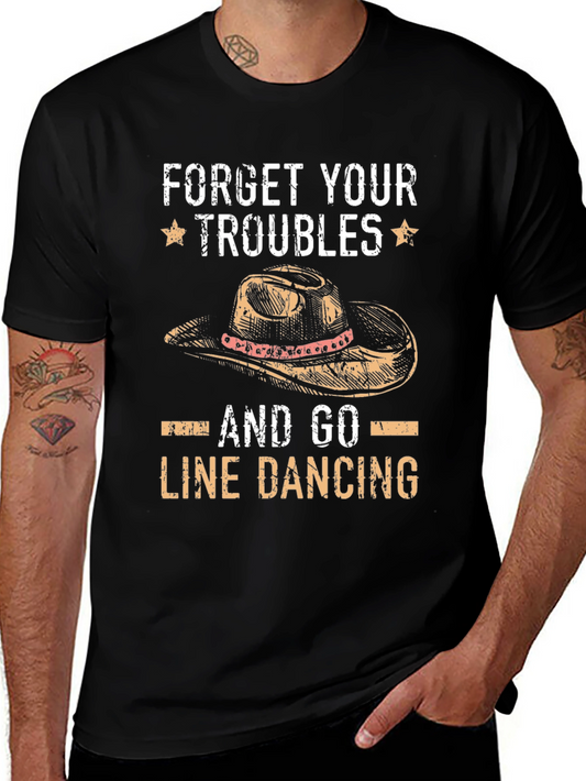 Camiseta Negra: Olvida tus Problemas y Baila