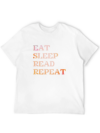 Camiseta Negra Eat Sleep Read Repeat
