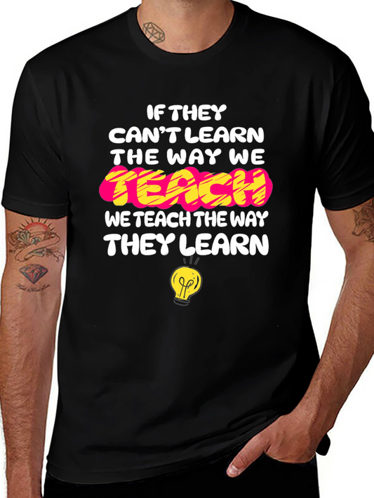 Camiseta Negra con Mensaje Educativo Inspirador