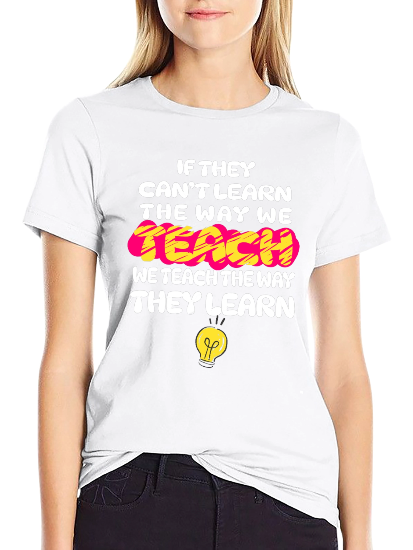 Camiseta Negra con Mensaje Educativo Inspirador