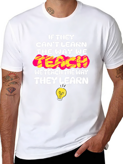 Camiseta Negra con Mensaje Educativo Inspirador