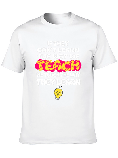 Camiseta Negra con Mensaje Educativo Inspirador