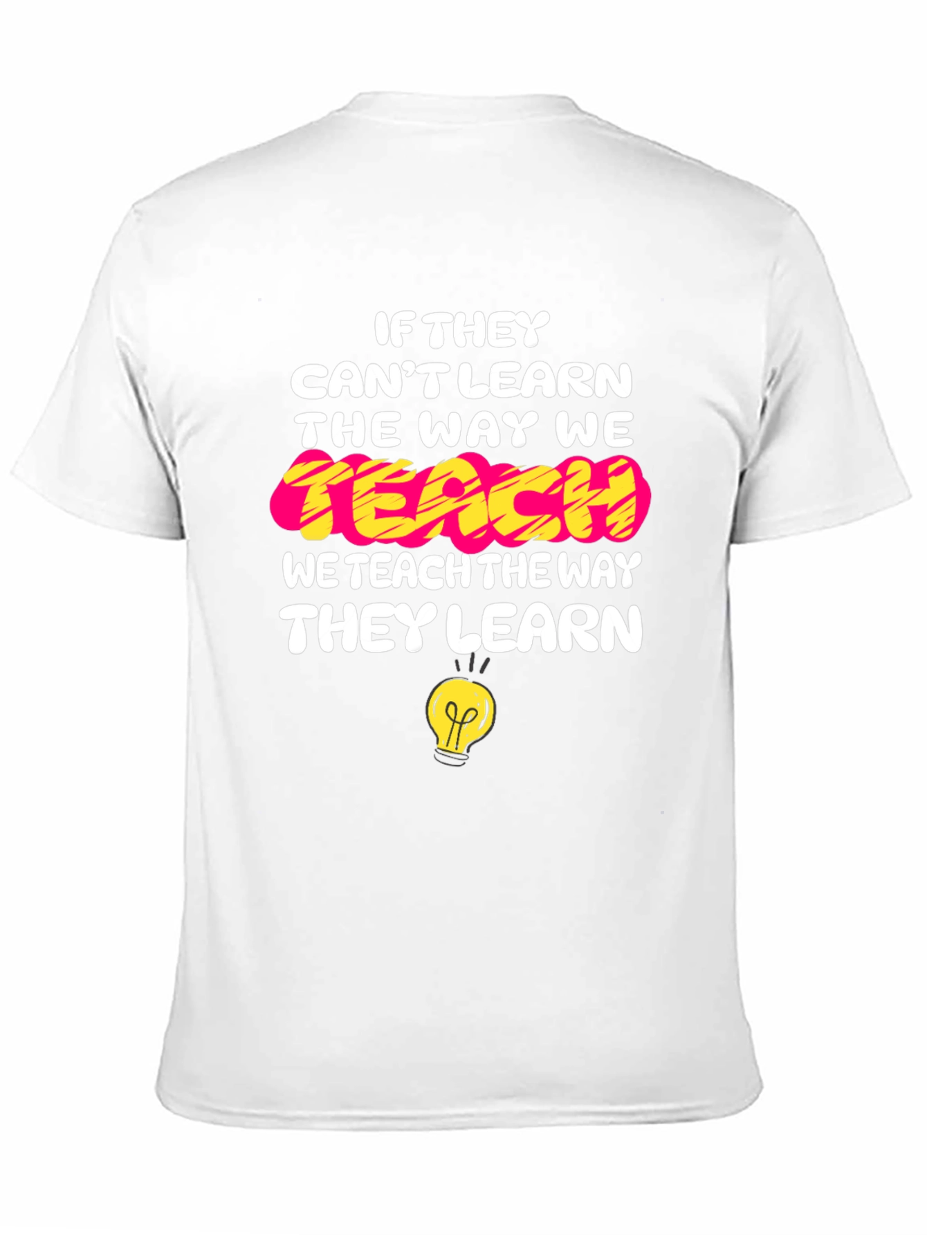 Camiseta Negra con Mensaje Educativo Inspirador