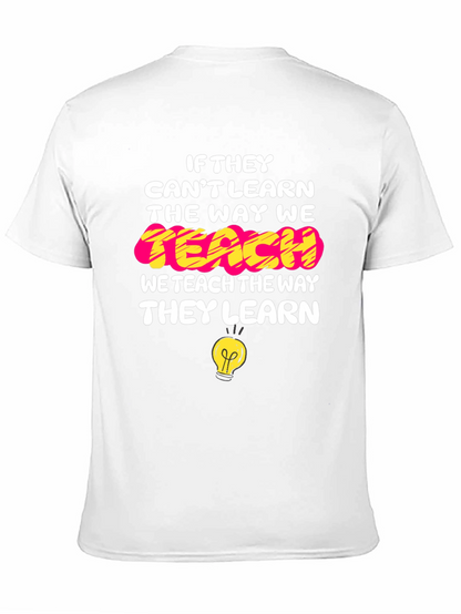 Camiseta Negra con Mensaje Educativo Inspirador