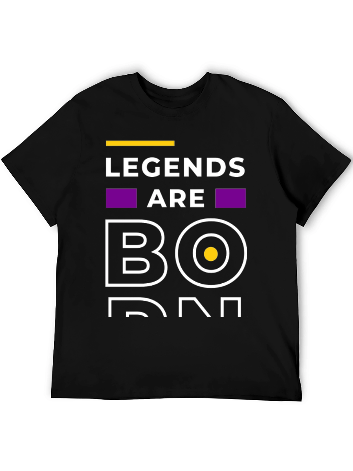 Camiseta Negra Legends Are Born
