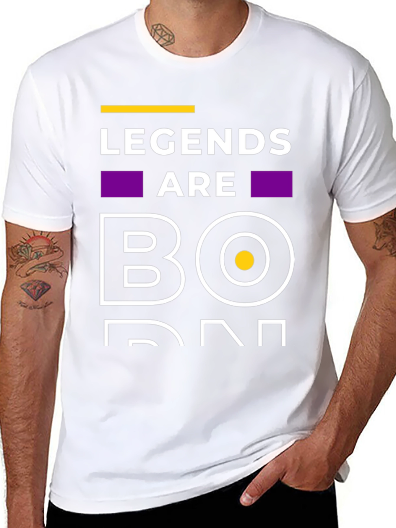 Camiseta Negra Legends Are Born