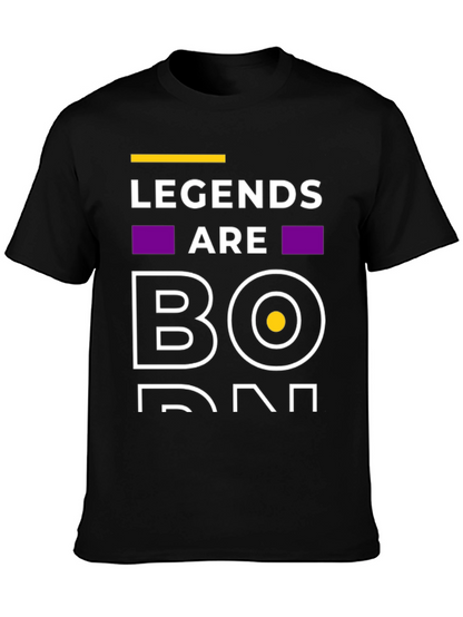 Camiseta Negra Legends Are Born