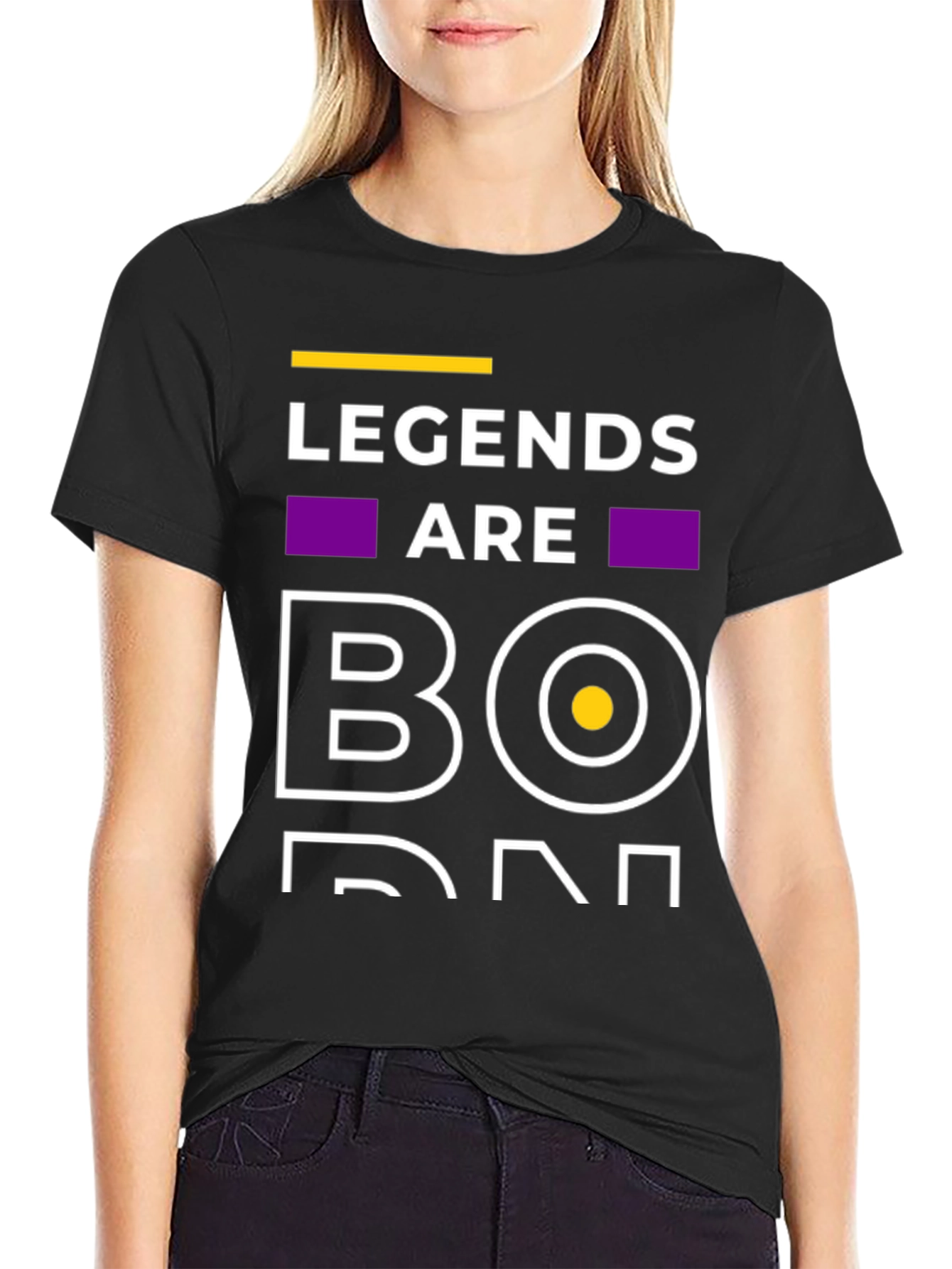 Camiseta Negra Legends Are Born