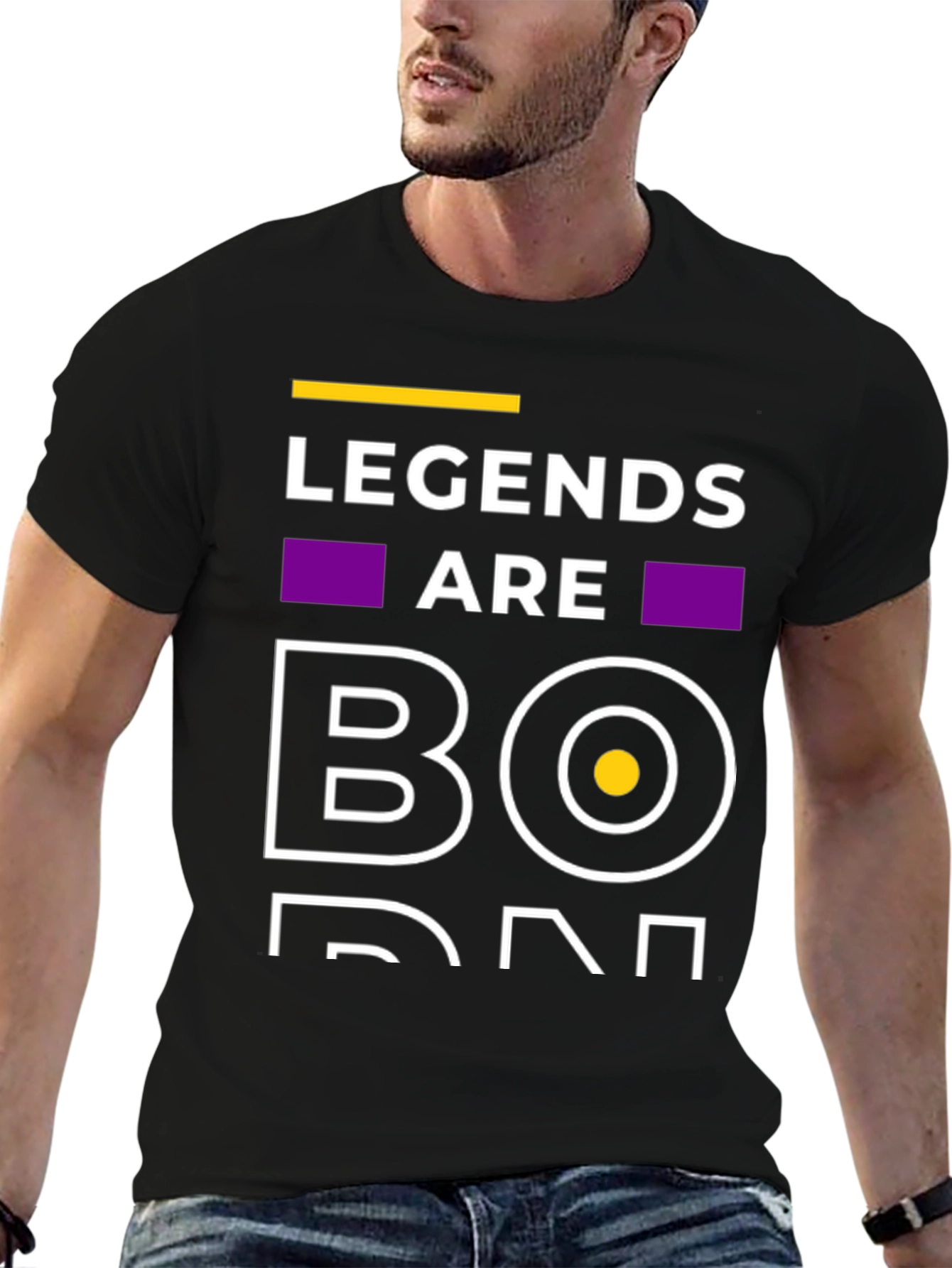 Camiseta Negra Legends Are Born