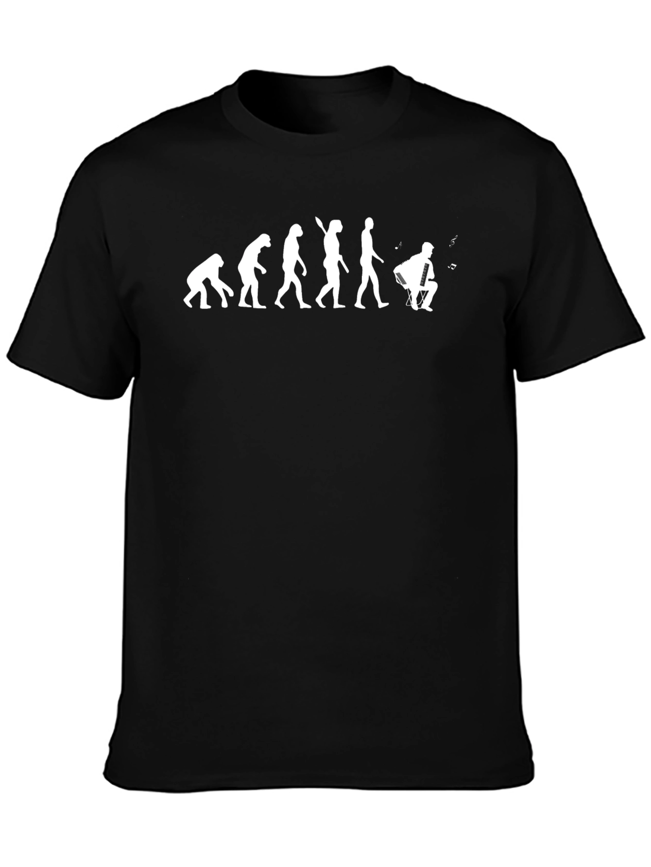 Camiseta Negra Evolución Músico