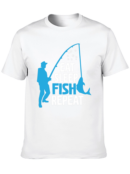 Camiseta Negra con Diseño de Pesca
