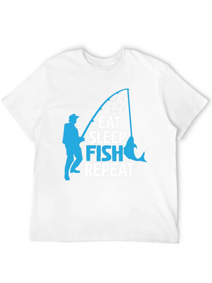 Camiseta Negra con Diseño de Pesca