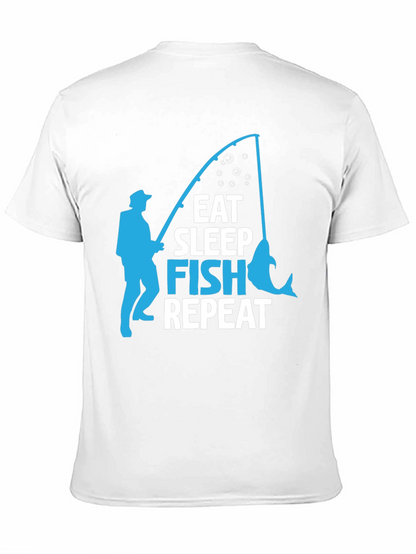 Camiseta Negra con Diseño de Pesca