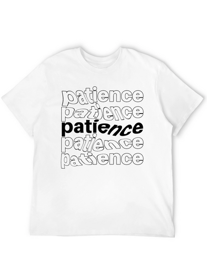 Camiseta Negra con Diseño Patience