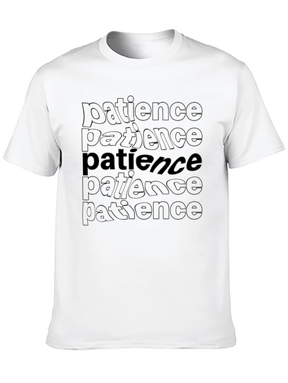 Camiseta Negra con Diseño Patience
