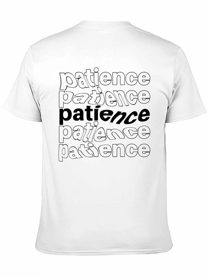 Camiseta Negra con Diseño Patience