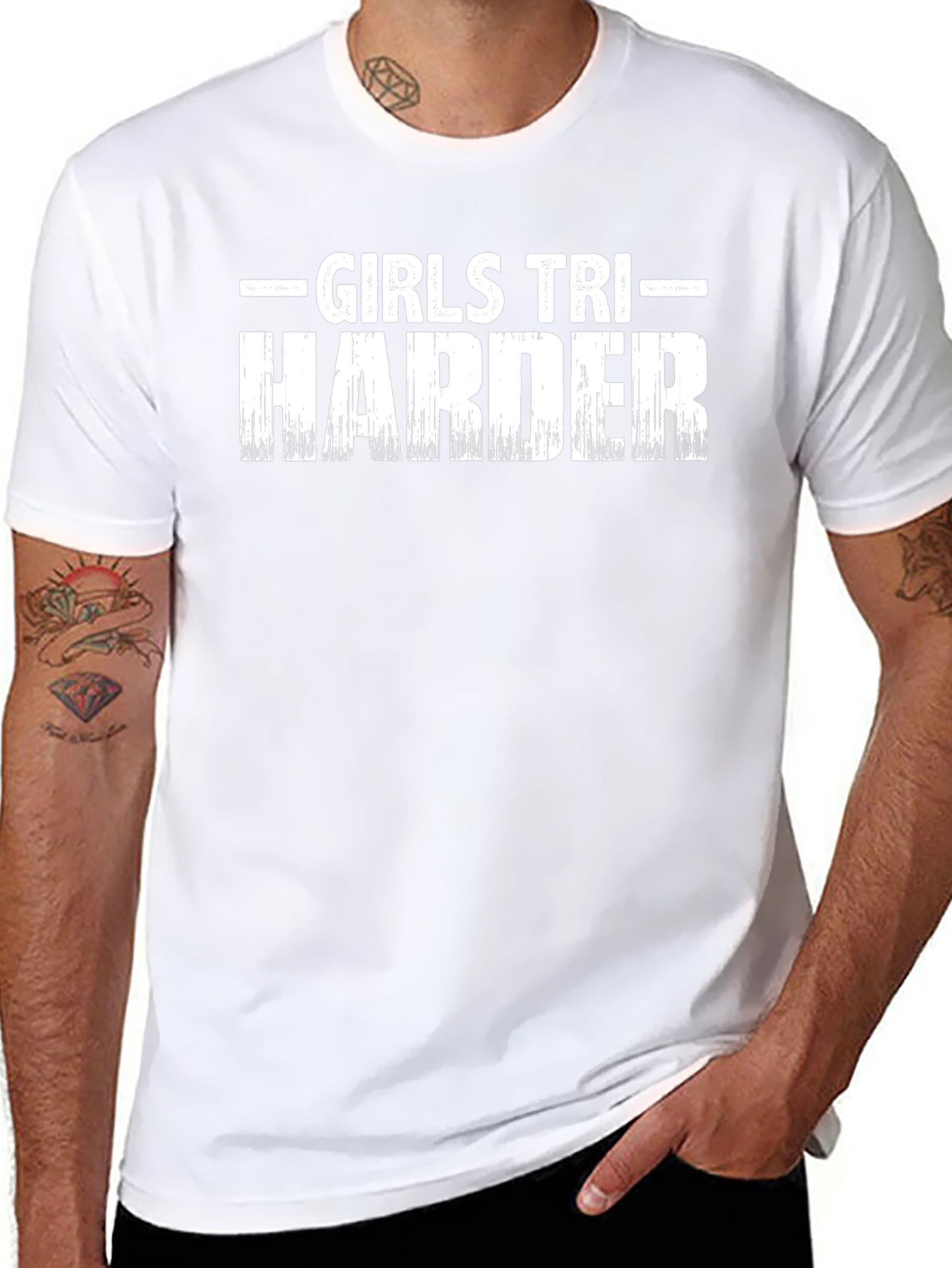 Camiseta Negra Girls Tri Harder