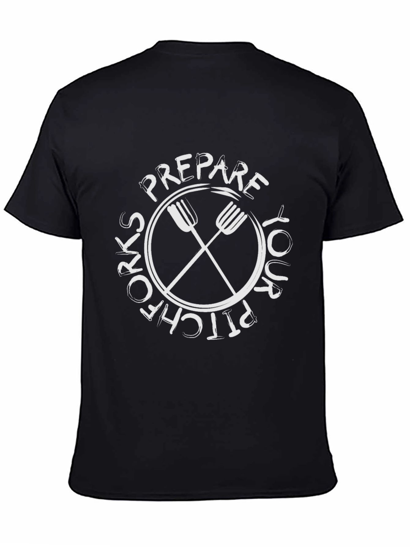 Camiseta Negra: Prepara tu Pitchfork