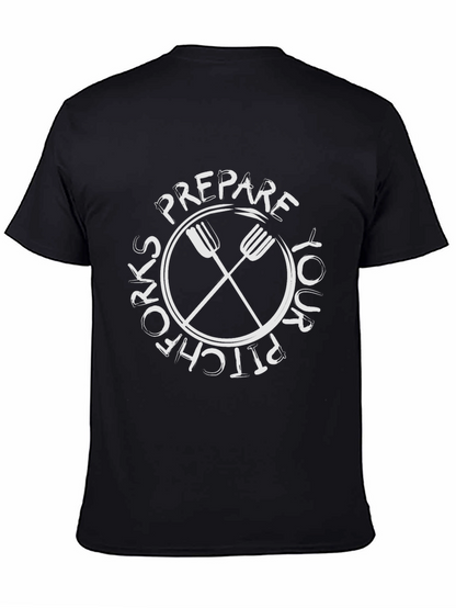Camiseta Negra: Prepara tu Pitchfork
