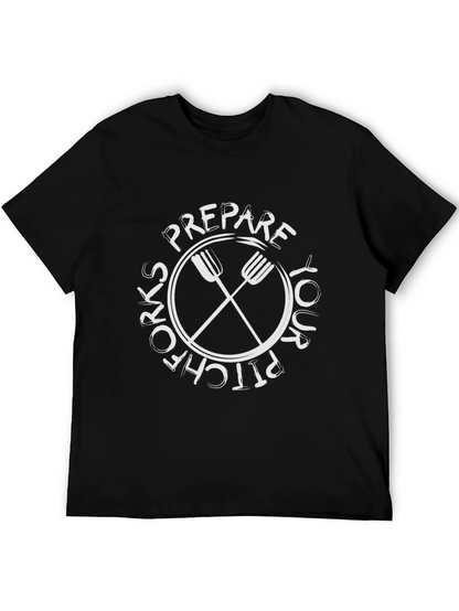 Camiseta Negra: Prepara tu Pitchfork