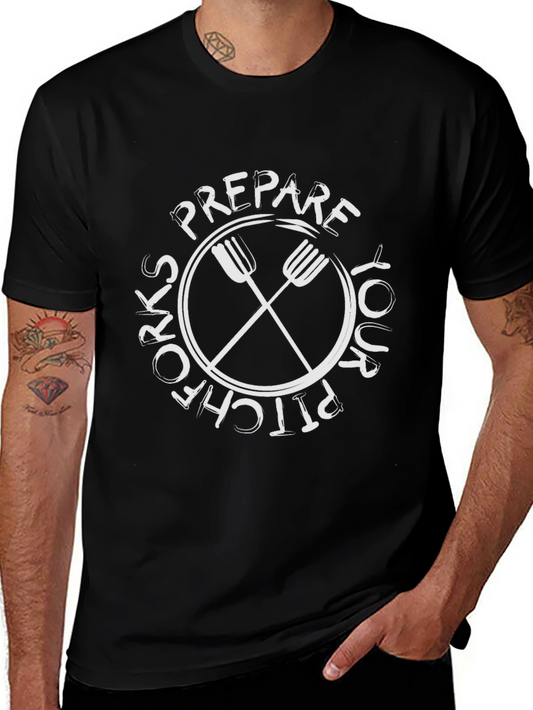 Camiseta Negra: Prepara tu Pitchfork