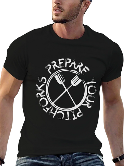 Camiseta Negra: Prepara tu Pitchfork