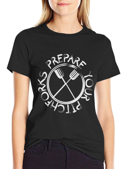Camiseta Negra: Prepara tu Pitchfork