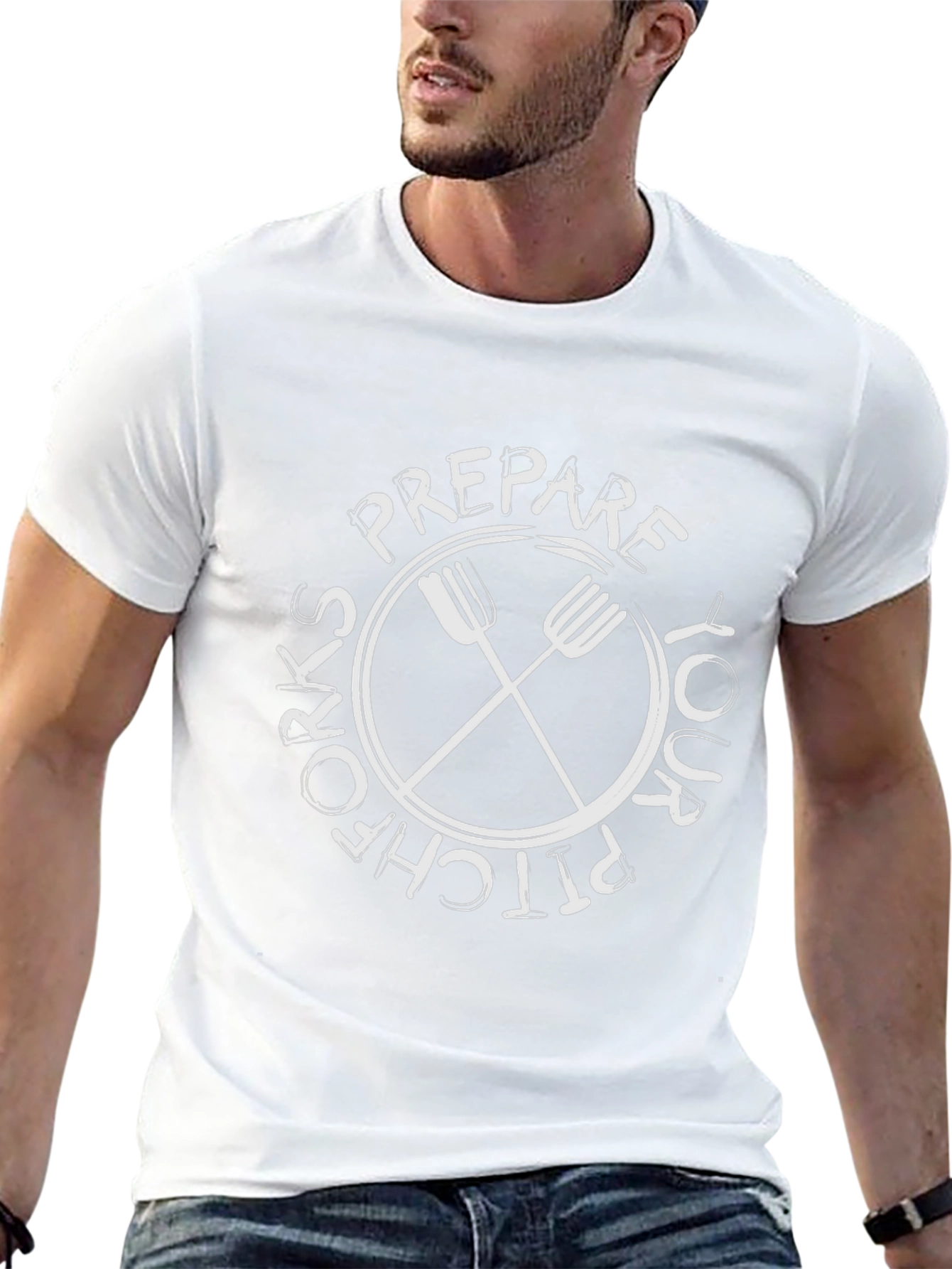 Camiseta Negra: Prepara tu Pitchfork