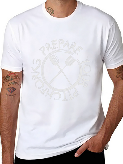 Camiseta Negra: Prepara tu Pitchfork