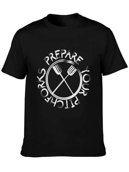 Camiseta Negra: Prepara tu Pitchfork