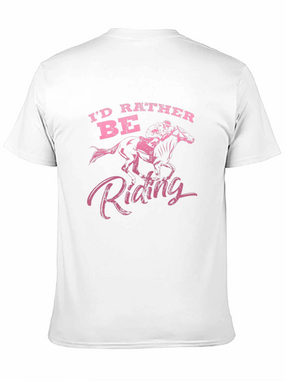 Camiseta Negra Prefiero Montar