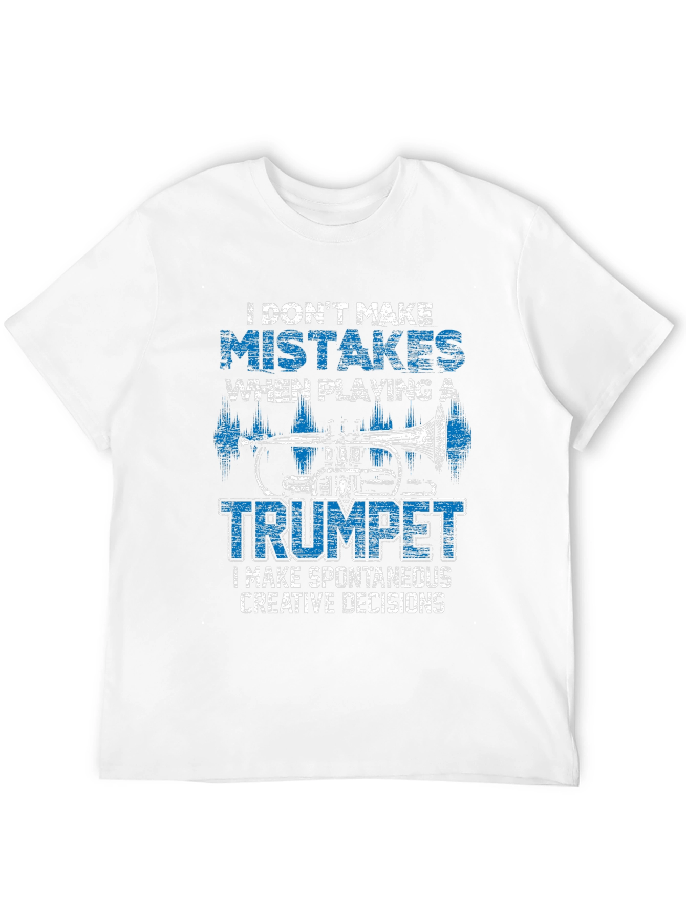 Camiseta Negra con Diseño de Trompeta para Músicos