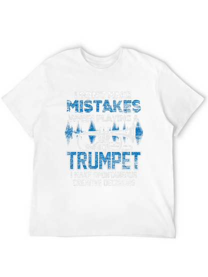 Camiseta Negra con Diseño de Trompeta para Músicos