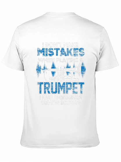 Camiseta Negra con Diseño de Trompeta para Músicos