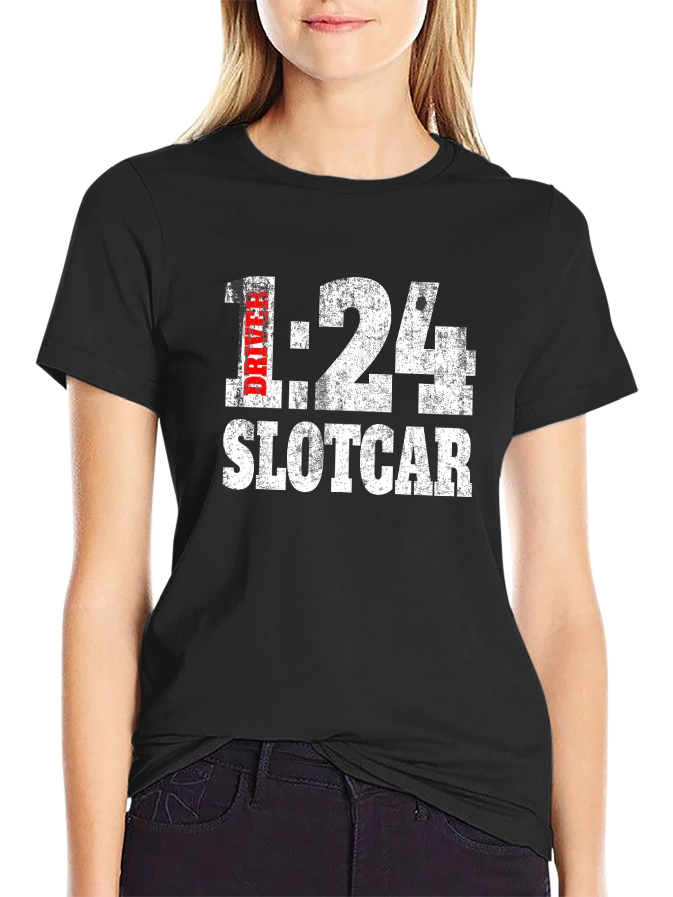 Camiseta Negra Slotcar 1:24 Driver