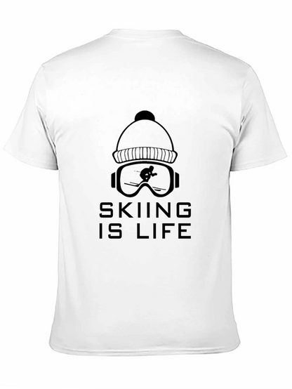Camiseta Negra Skiing Is Life